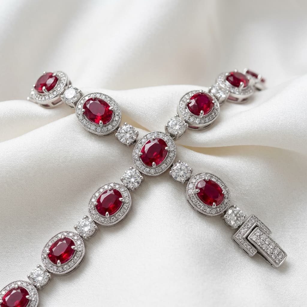 Scarlet Flora Cuff